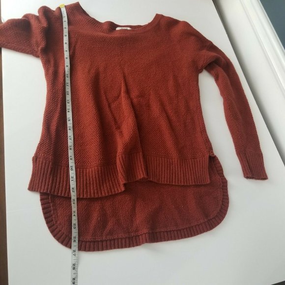 Madewell S Small Rust Waffle Stitch Knit Sweater - Picture 6 of 6